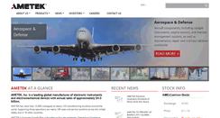 Desktop Screenshot of ametek.com