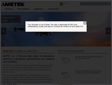 Tablet Screenshot of ametek.com.br
