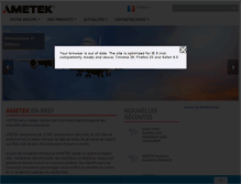 Tablet Screenshot of ametek.fr